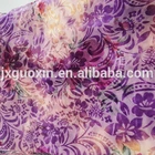 100% poly warp knitted textile printed SUPER POLY/GOLDEN VELVET/SPORTOC fabric for fashion apparel/clothes