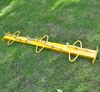 Electric chain link fence stretcher bar for netting fence construction
