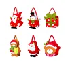 Promotion wholesale Christmas santa felt candy bag party Fabric Gift Bags