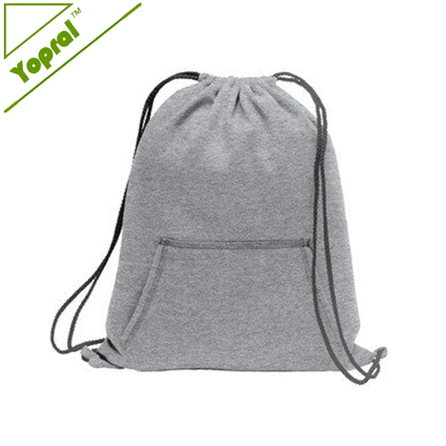 pack drawstring backpack drawstring bag with front pouch pocket