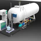 5/6/20cbm/50 000/60 000/70 000 Litre high pressure stainless steel LPG toroidal gas storage tanks for sale