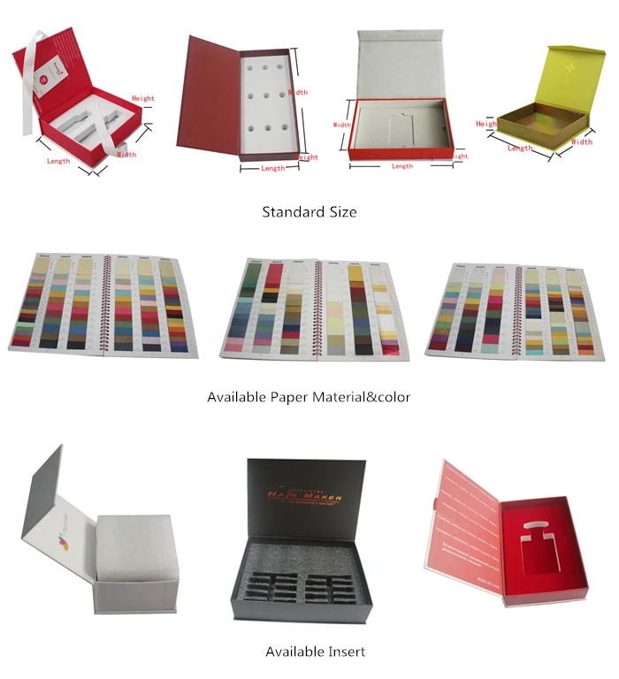 fashion black specialty paper wrapped cosmetic packaging boxes