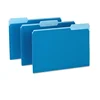 Colored File Folders - 8.50"x11"- 1/3 Tab- Burgundy - 100 / Box