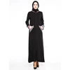 comfortable black maxi kaftan dress for wedding parties abaya for muslim woman