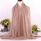 2018 Hot selling wholesale high quality crincle muslim scarf women shawl hijab