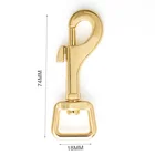 Fashion New Product 18mm Key Chain Metal Snap Hook, Gold Bag Metal Swivel Dog Snap Hook Buckle