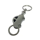 Wholesale quality custom logo shape zinc alloy souvenir car model keychain for car keys