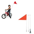 Cheap High Quality Digital Printing Polyester Bicycle Triangle Custom Kids Safety Bike Flags