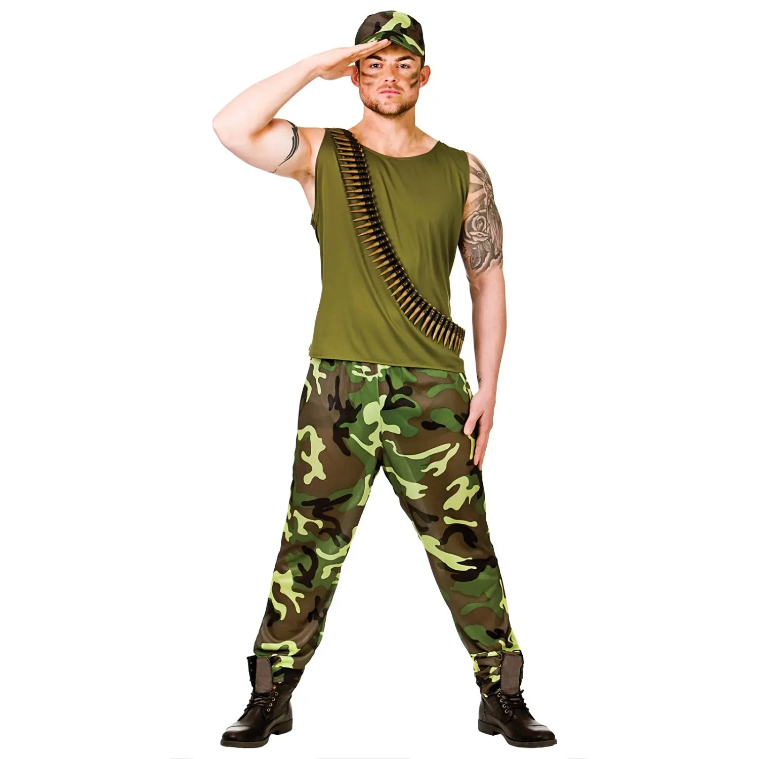 Male stripper army costume