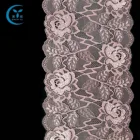 High quality new designs pink lace border for wedding
