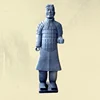 Meilun Qin's Terra Cotta Warriors cyan stone life size terracotta clay garden ornament sculpture manufacturer