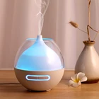 wood grain ultrasonic cool mist humidifier / electric aromatherapy essential oil diffuser air purifier