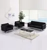 Classical black stainless steel legs office sofa