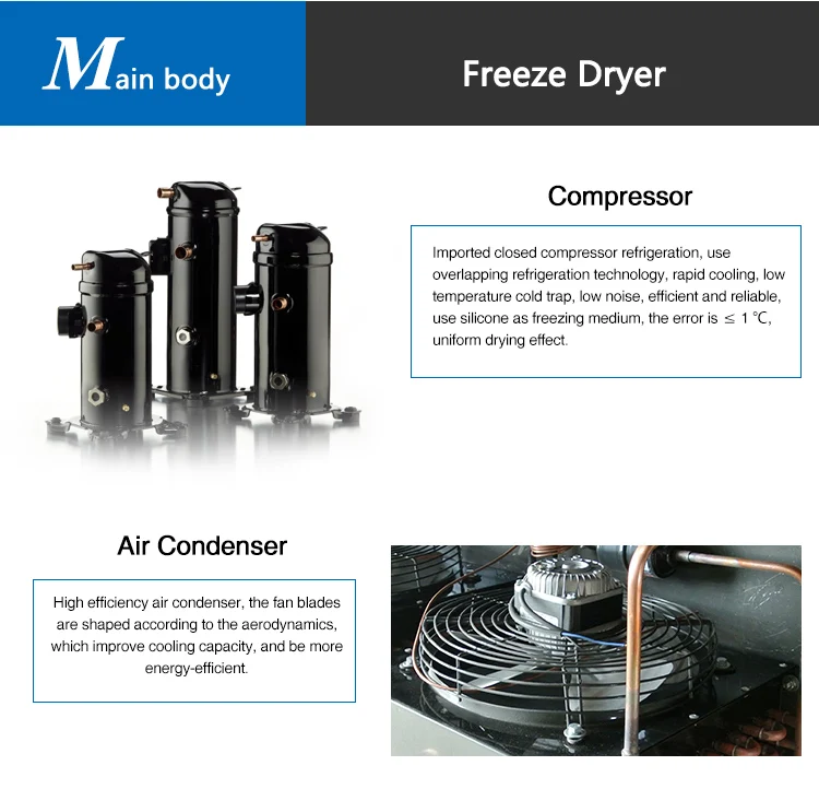 LCD Display Food Freeze Dryers for Sale