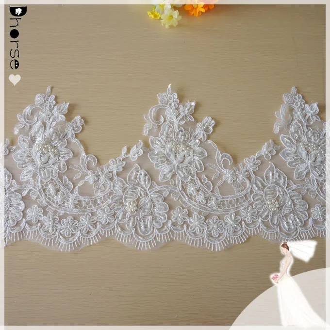 Cream Polyester Lace Edging