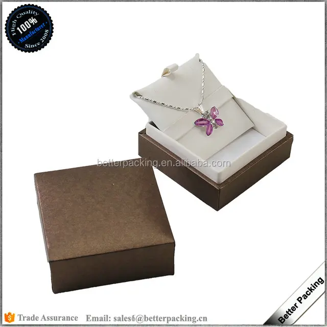 customize logo paper jewelry jewelery gift packaging pendant
