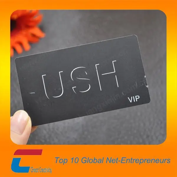 logo hot stamping vip loyalty card, business luggage card with