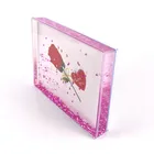 Hot Sale Gift Customization Floating Glitter Photo Frame Rectangle