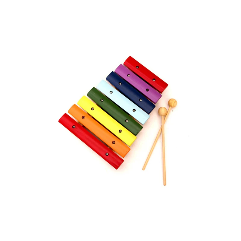 YH мини прекрасный ударные игрушки Красочные 8 ключей ксилофон детские музыкальные игрушечные лошадки