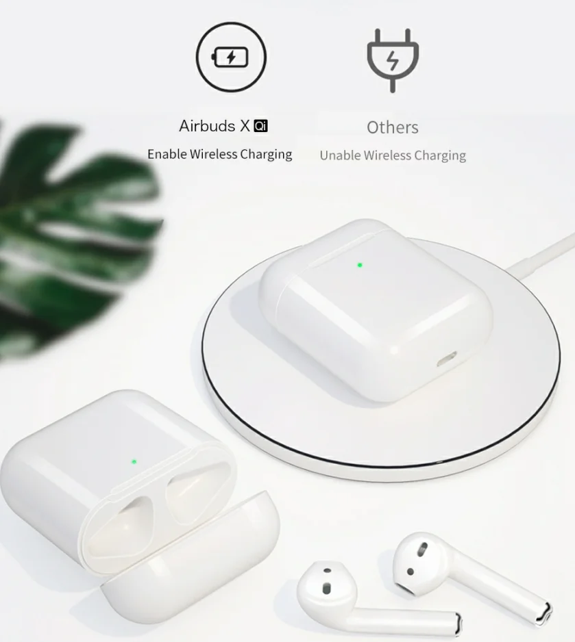 WiWU TWS i80 true wireless stereo earbuds TWS waterproof earphone BT 5.0 wireless headphones airbuds with QI wireless charging - ANKUX.COM