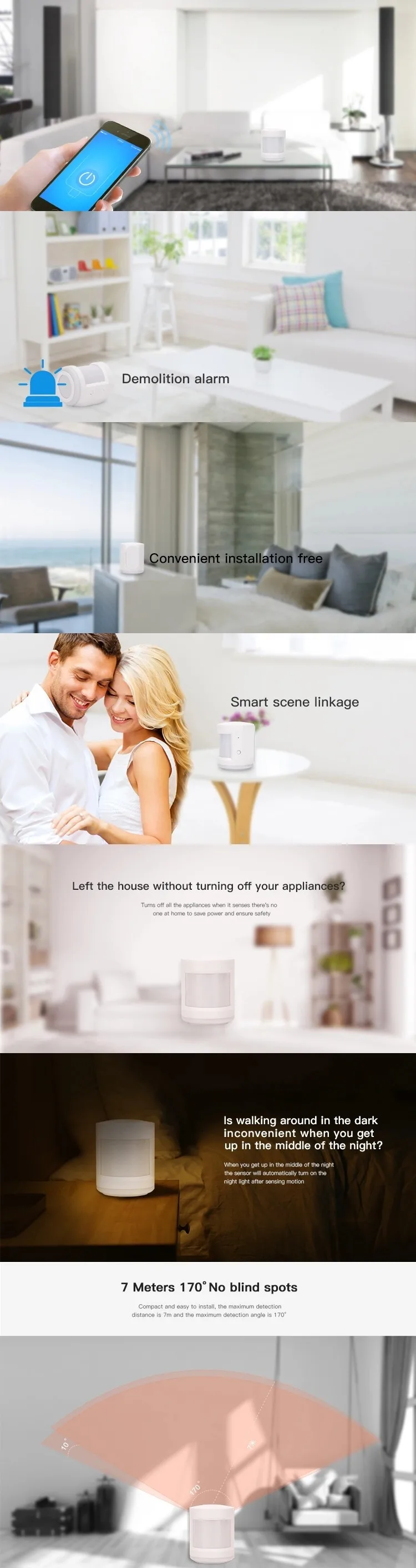 smart home phone control infrared smart sensor - ANKUX.COM