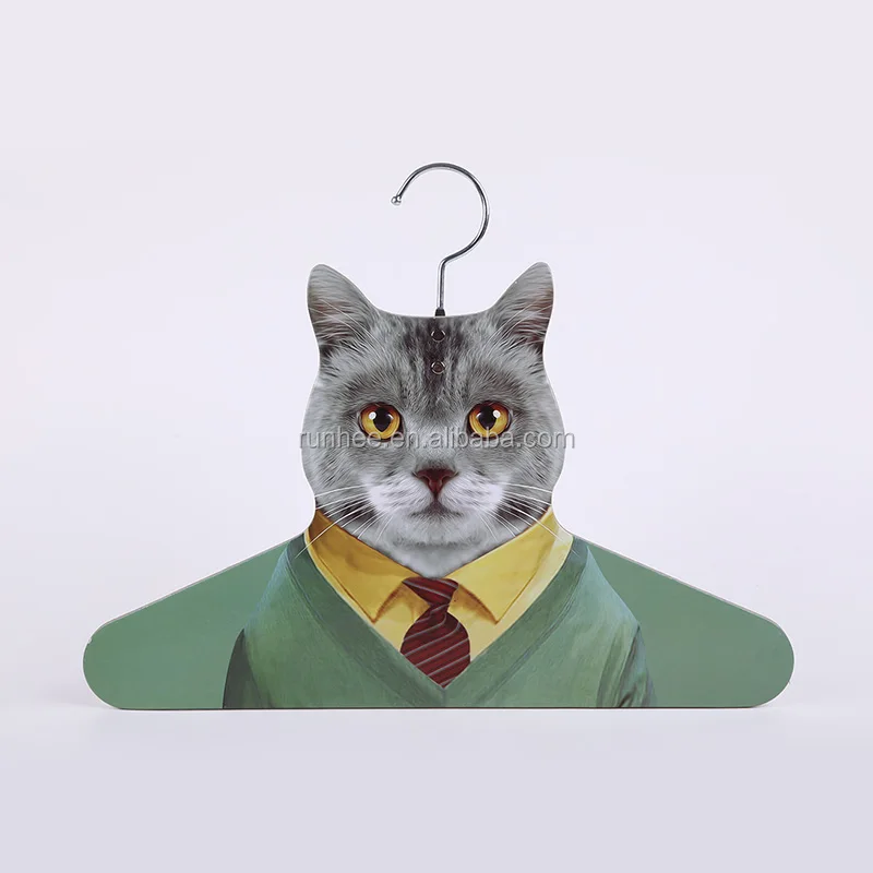Cute Design Cardboard Pet Hangers Paper Animal Clothing Rack Custom Sizes