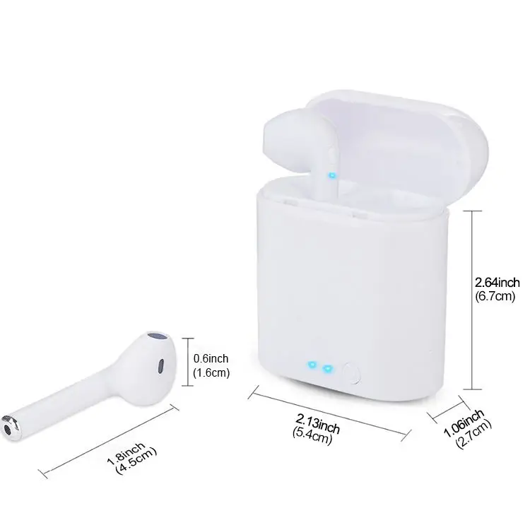 Mini Sport TWS I7s Wireless Earphones I7S TWS Earbuds with Charging Box In Ear Used Mobile Phone - ANKUX.COM