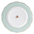 Food grade wavy rim flat eco ware moroccan elegant dinner dishes vintage charger plate