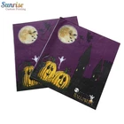 Decorative printed paper napkins for cocktail party dinner