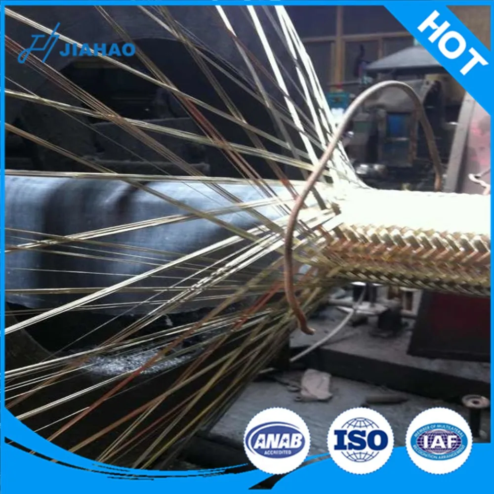 6020PSI High Pressure Hydraulic Hose Two Layers Wire Braided Rubber Pipe