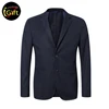 BSCI 2018 New design modern slim fit custom blazer price top brand Navy Blue Blazer