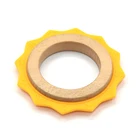 2018 Chewable Silicone and Wooden Teether baby Teething Toys