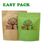 China biodegradable customize waterproof ziplock stand up kraft paper food packaging bag