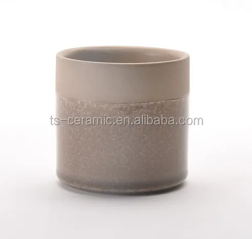 Home and garden modern crackle glazed cheap table ceramic pots plant round flower pot