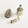 TNC Male Plug RF Coax Connector Crimp RG58,RG142,RG400,LMR195 Straight Nickelplated