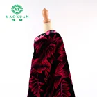 100% polyester custom print middle east micro fabric red velvet 5000 printed for gown