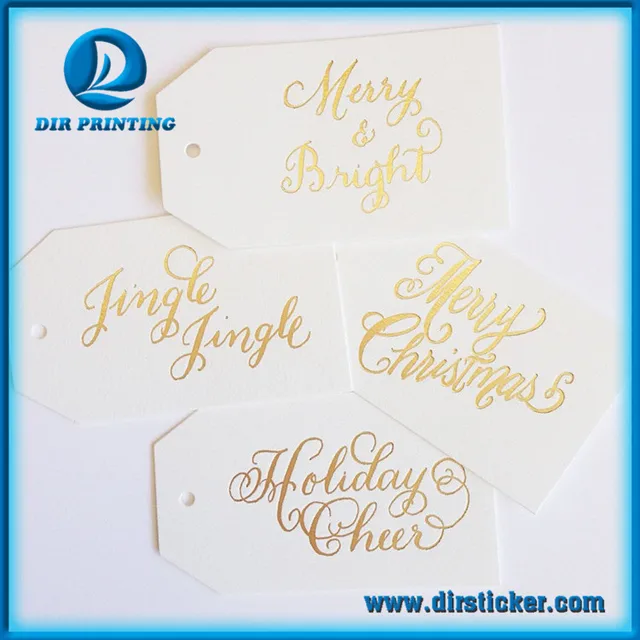 free die cut gold foil christmas gift tags presents cards t