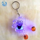 Wholesale Custom Halloween Led Flashing Plastic Ghost Keychain led flashing keychain