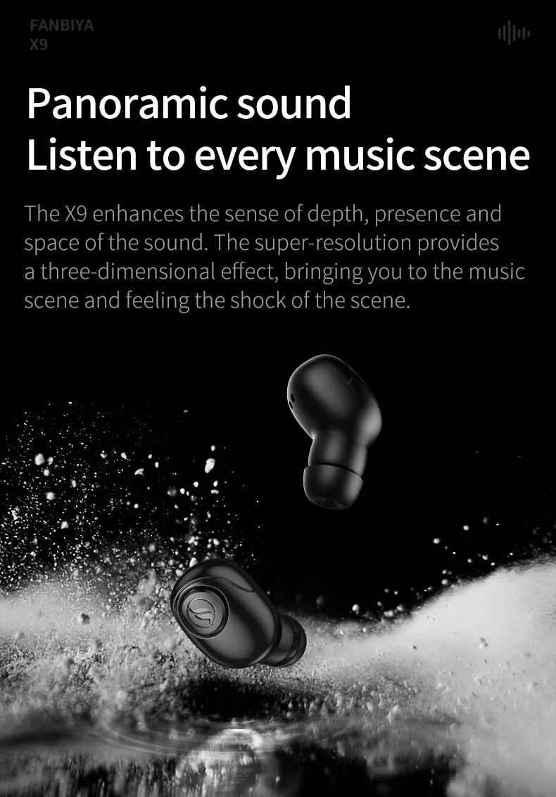 Drop Magnetic Charging Base Tws Stereo Headphone Mini In-Ear Wireless Earphone Earbuds - ANKUX.COM