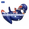 New design giant adult animals boat swimming PVC water inflatable National flag Swan pool float
