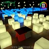 Christmas DMX 3D Lighted up Bar Funiture Acrylic color changing Led Cube light for design project