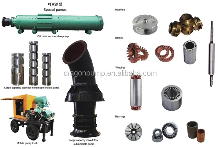 3 phase 7hp submersible water pump