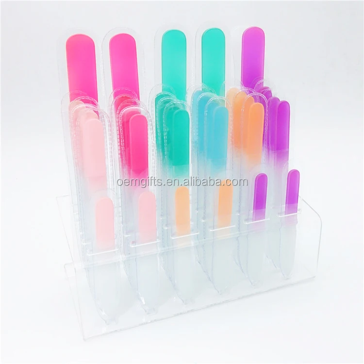 Unionpromo Wholesale Colorful Art Crystal Glass Nail File