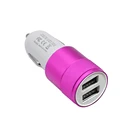 Dual Charger Hot Seller 2.1A Metal Dual Usb Car Charger Wireless Charger Car For Mobile Phone