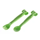 wholesale custom 2019 bpa free baby fork baby spoon plastic for training