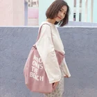 two handles big capacity white/black/yellow/light blue/ pink cotton canvas tote bags
