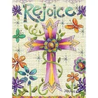 A Cross Wrapped with Flowers round or square drill diamond embroidery kits home decoration gift DIY full diamond painting