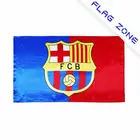 New selling special design football club barcelona pattern colorful printing durable sports flags