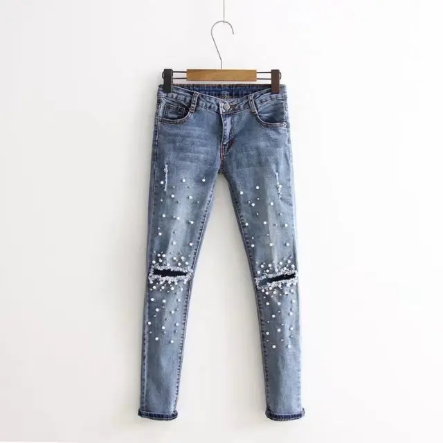 womens pearl jeans