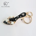 cheap wholesale beautiful high heel shoe shape design keychains
